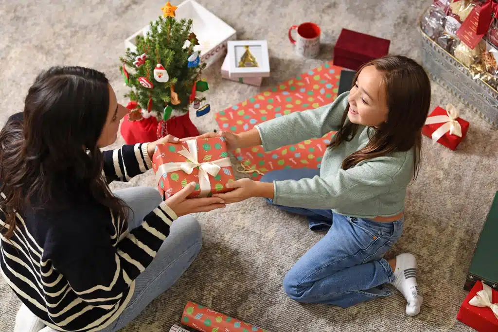 christmas traditions for kids giving present